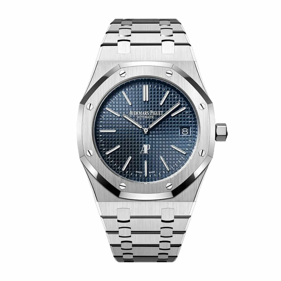 Audemars Piguet Royal Oak Stainless Steel Jumbo Ultra-Thin Blue 15202ST.OO.1240ST.01 Replicaca