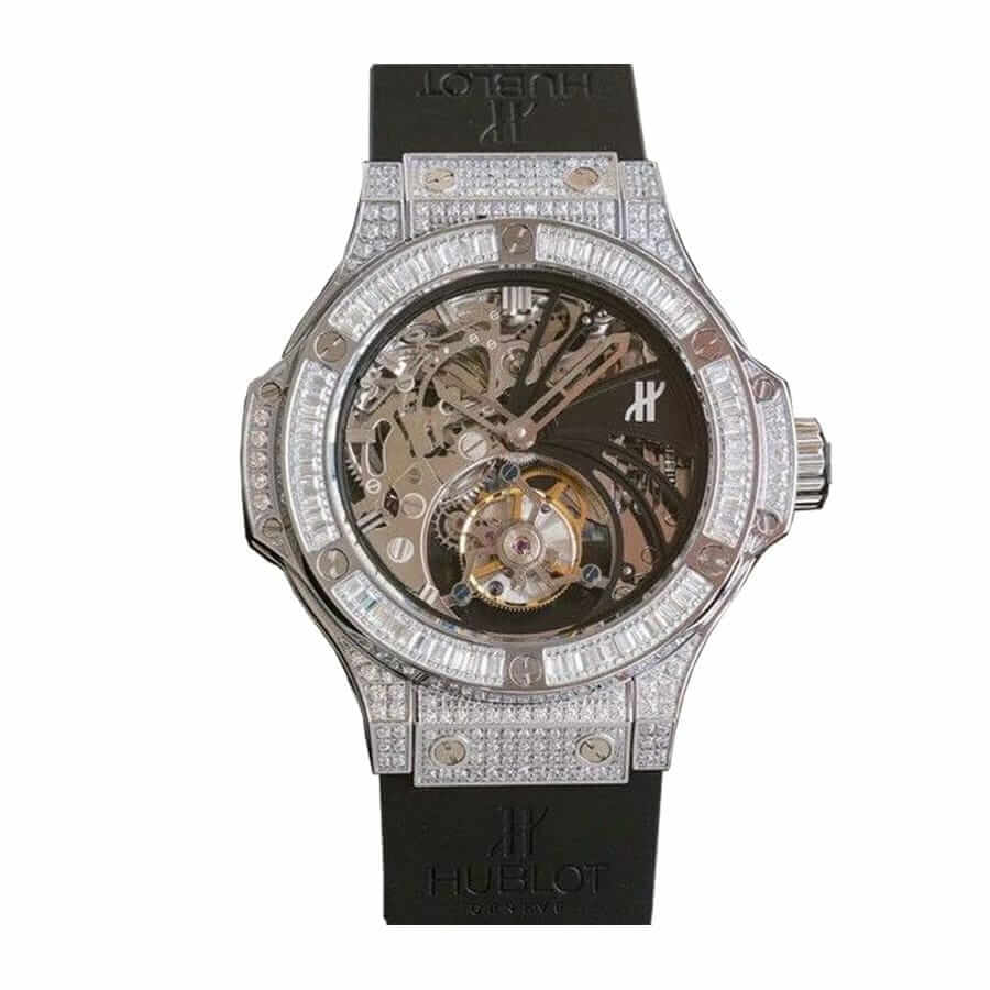 Hublot Classic Fusion Diamond Tourbillon Excessive Quality Skeleton Dial HUB011 Replica