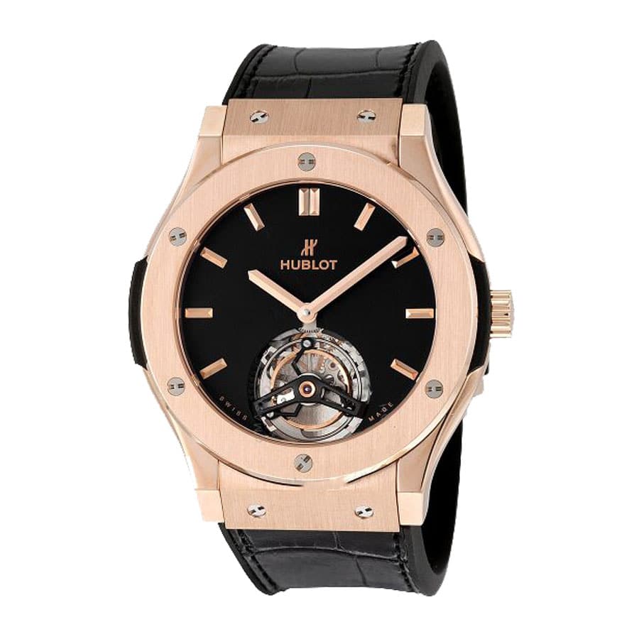 Hublot Classic Fusion Tourbillon Black Dial 505.OX.1180.LR Replica