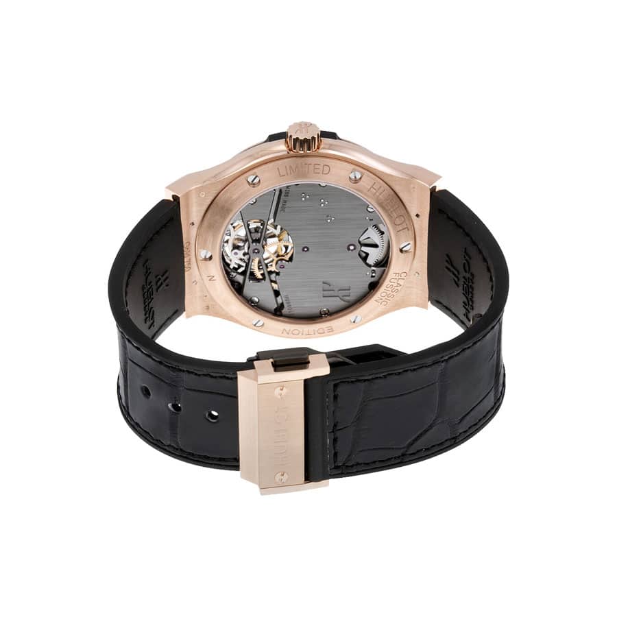 Hublot Classic Fusion Tourbillon Black Dial 505.OX.1180.LR Replica