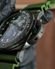 Panerai Submersible Men Automatic Green Rubber Watch PAM01232 Carbon Brabus