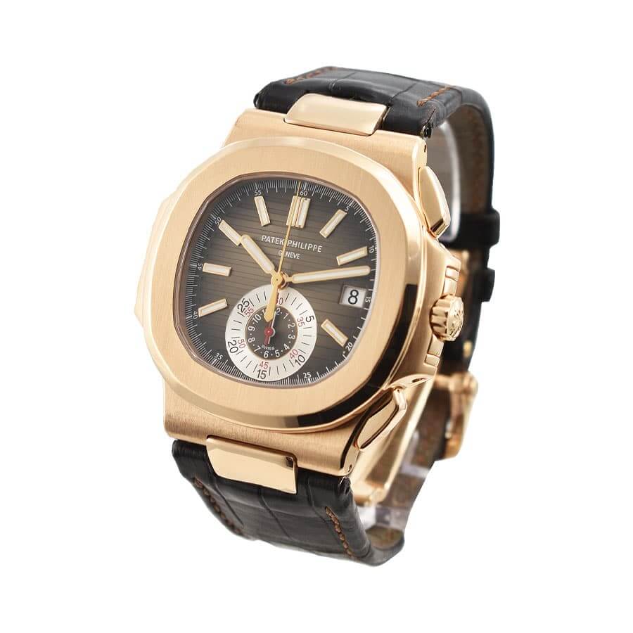 Patek Philippe Nautilus Rose Leather Replica