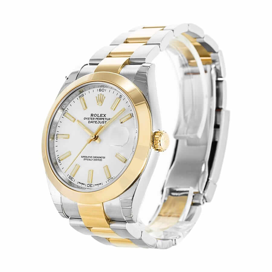 Rolex Dateiust ll Yellow Gold & Steel Automatic White Dial 126303-0015 0yster Replica