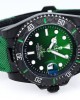 Rolex Submariner Automatic Carbon Green&Black Two-tone Leather