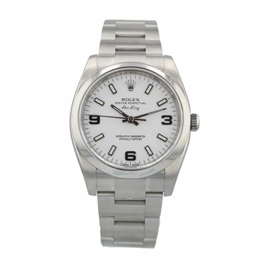 Rolex Air King Stainless Steel White Dial 114200 Replica