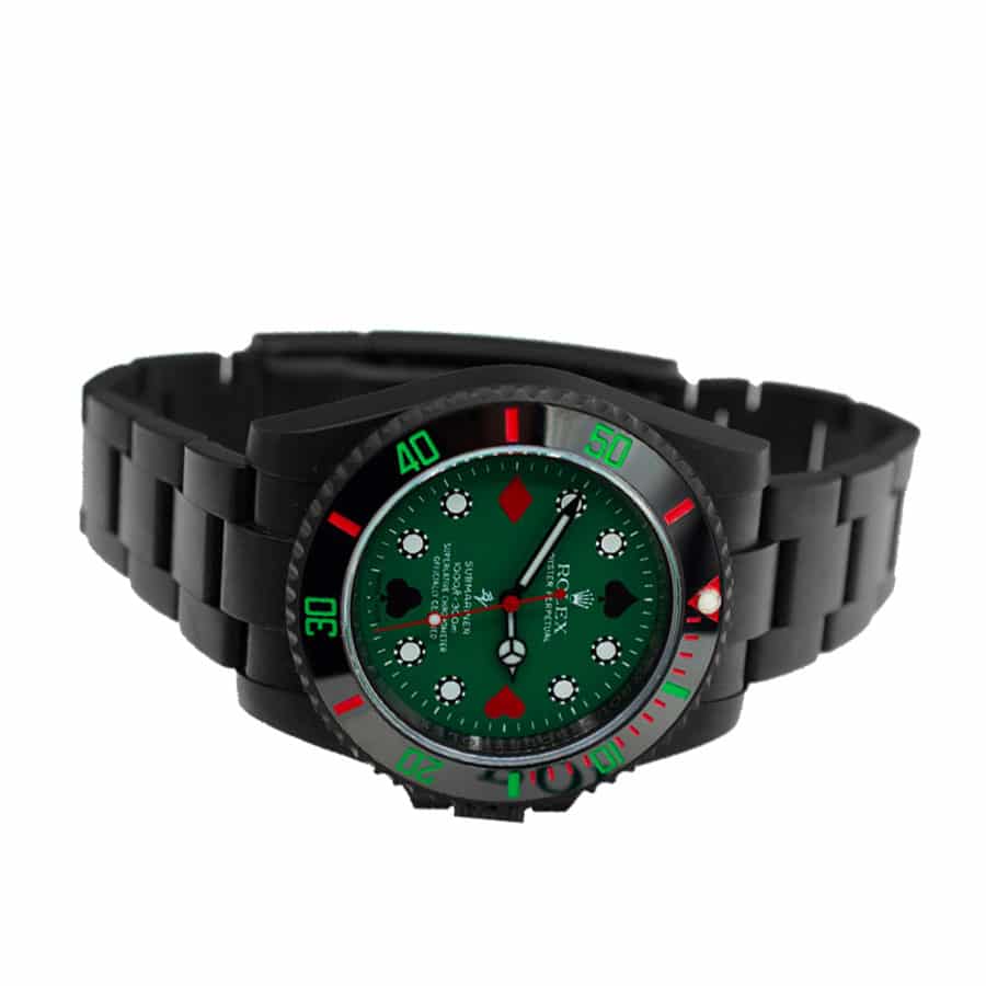 Rolex Blaken Submariner Poker Green Dial 114060 Replica