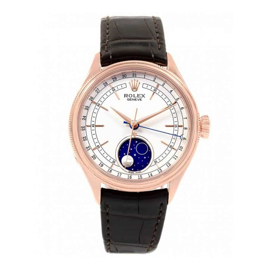 Rolex Cellini Moonphase White Dial Pink Gold New 50535-0002 Replica