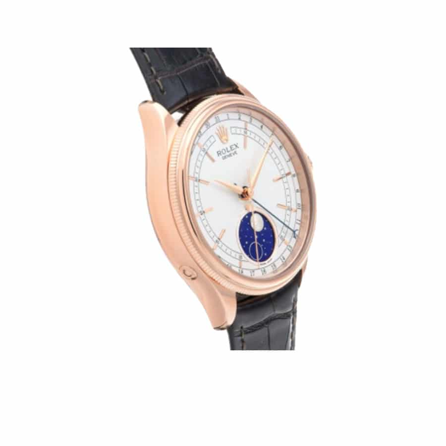 Rolex Cellini Moonphase White Dial Pink Gold New 50535-0002 Replica