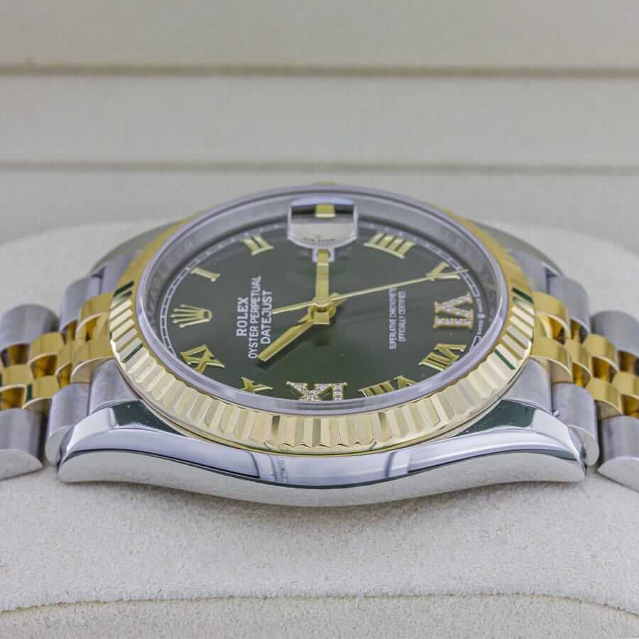 Rolex Datejust 126283RBR Green Roman Dial Replica