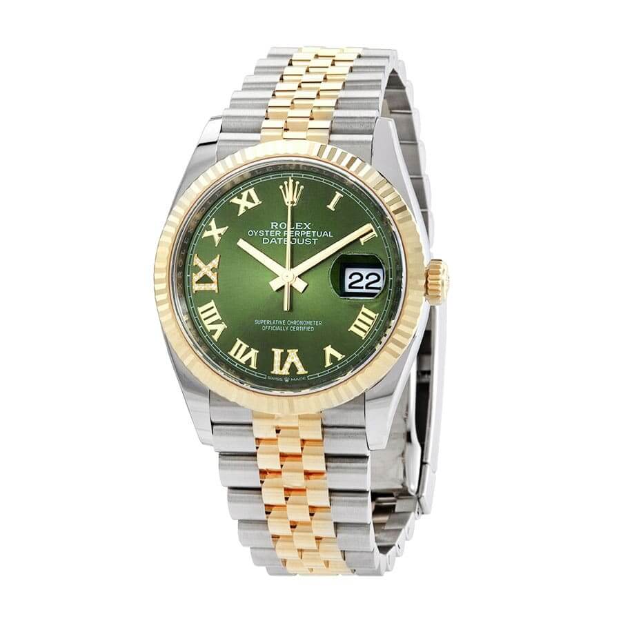 Rolex Datejust 126283RBR Green Roman Dial Replica