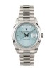 Rolex Day Date Ice Blue Baguette Dial Platinum Presidential 228206 Replica