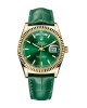 Rolex Day-Date 118138-0003 V5 Yellow Gold Green Dial Replica