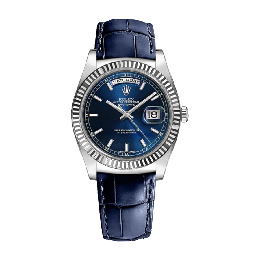 Rolex Day-Date 118139-0004 V5 Stainless Steel Blue Dial Replica