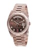 Rolex Day-Date 128235 AR Rose Gold Wrapped Chocolate Dial Replica