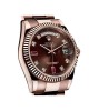 Rolex Day-Date 128235 AR Rose Gold Wrapped Chocolate Dial Replica