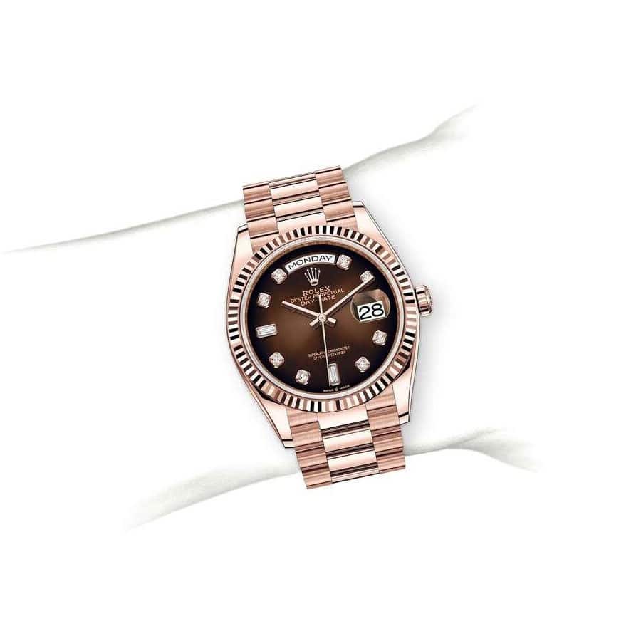 Rolex Day-Date 128235-0037 Brown Ombre Dial Replica