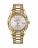 Rolex Day-Date 228238 Yellow Gold Silver Diagonal Dial Replica