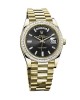 Rolex Day-Date 228398TBR Yellow Gold & Diamonds Black Dial Replica