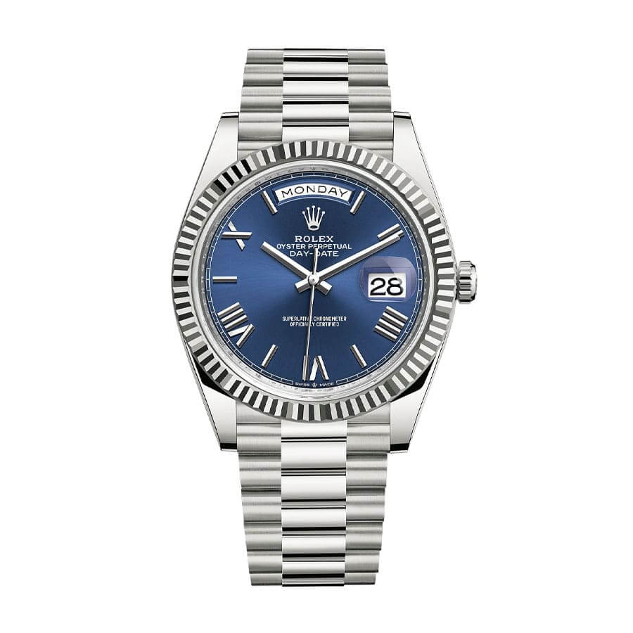 Rolex Day-Date 40 228239 EW Stainless Steel Blue Dial Oyster Replica