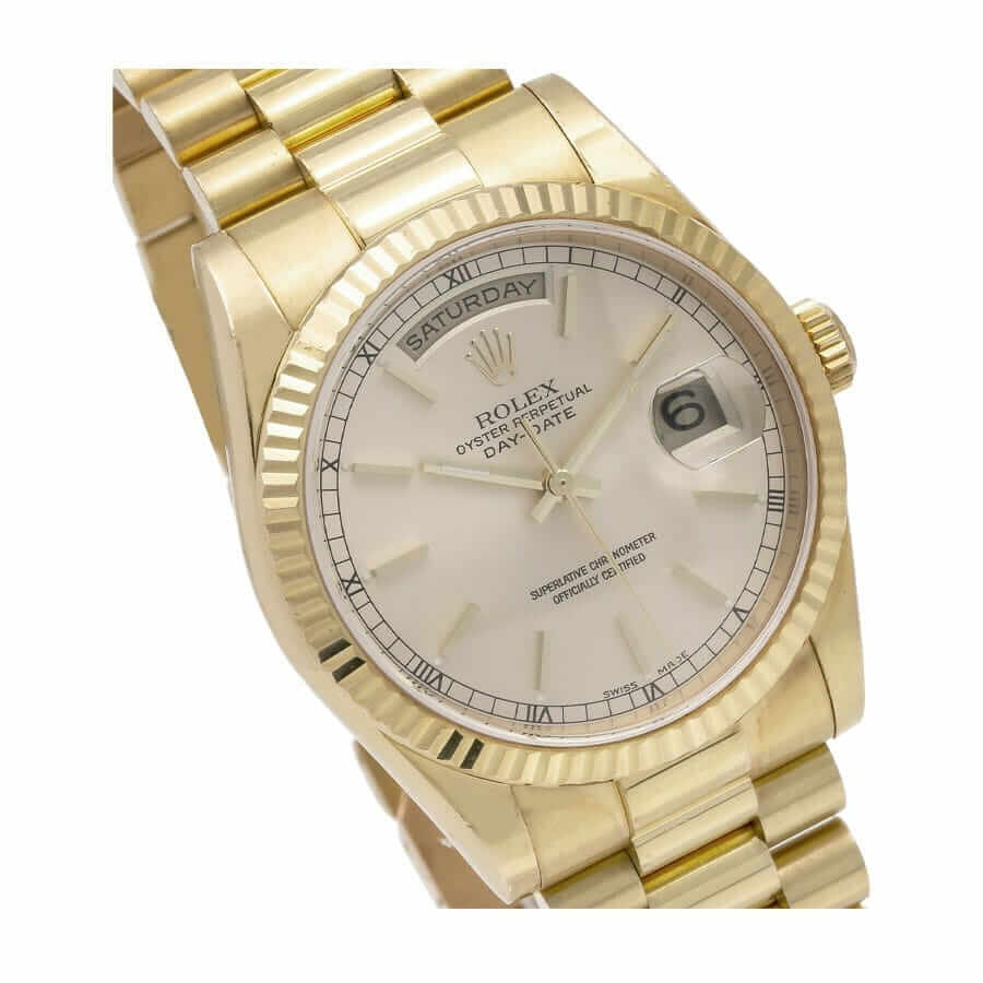 Rolex Day-Date 40 228239 EW Stainless Steel White Gold Dial Oyster Replica