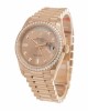 Rolex Day-Date Automatic Everose Gold Diamond Dial President 128345PDP Replica