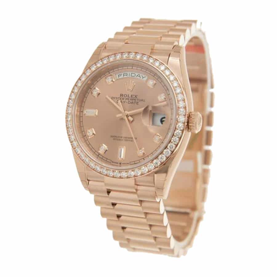 Rolex Day-Date Automatic Everose Gold Diamond Dial President 128345PDP Replica