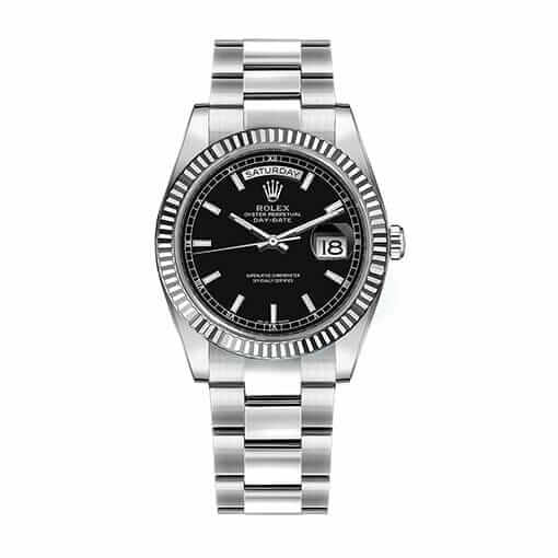 Rolex Day-Date Fluted Bezel 118239 Black Replica