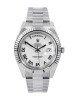 Rolex Day-Date II 218239 V6 Stainless Steel White Dial Replica