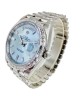 Rolex Day-Date Platinum 228396TBR Ice Blue Baguette Index Replica