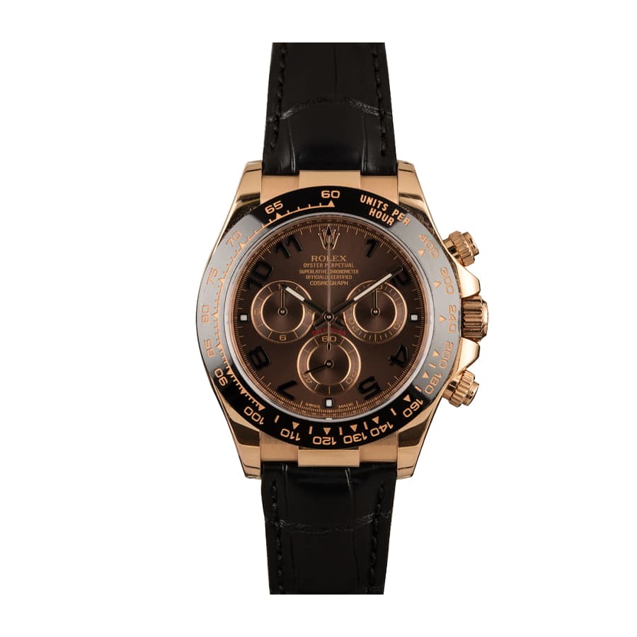 Rolex Daytona 116515LNBR Rose Gold Black Dial Replica