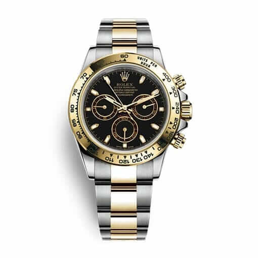 Rolex Daytona 116520 Gold Steel Black Replica