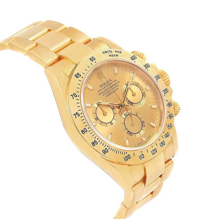 Rolex Daytona Cosmograph Yellow Gold Dial 116528 Oyster Replica