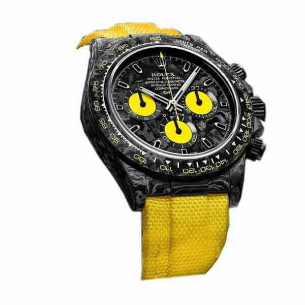 Rolex Daytona DiW NTPT Carbon 46490 Lemon Edition Replica