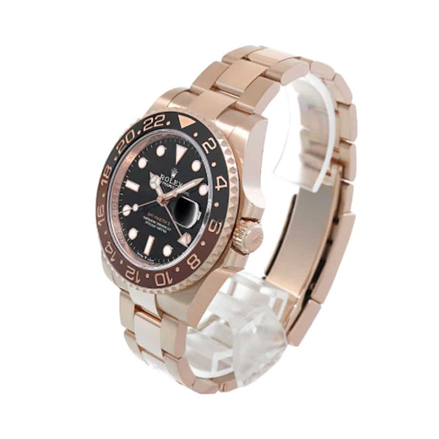 Rolex GMT-Master II 126715CHNR-0001 Rose Gold Automatic Black Dial Oyster Replica