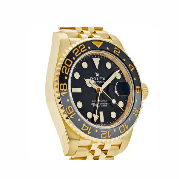 Rolex Gmt Master II Gold Black Dial Replica