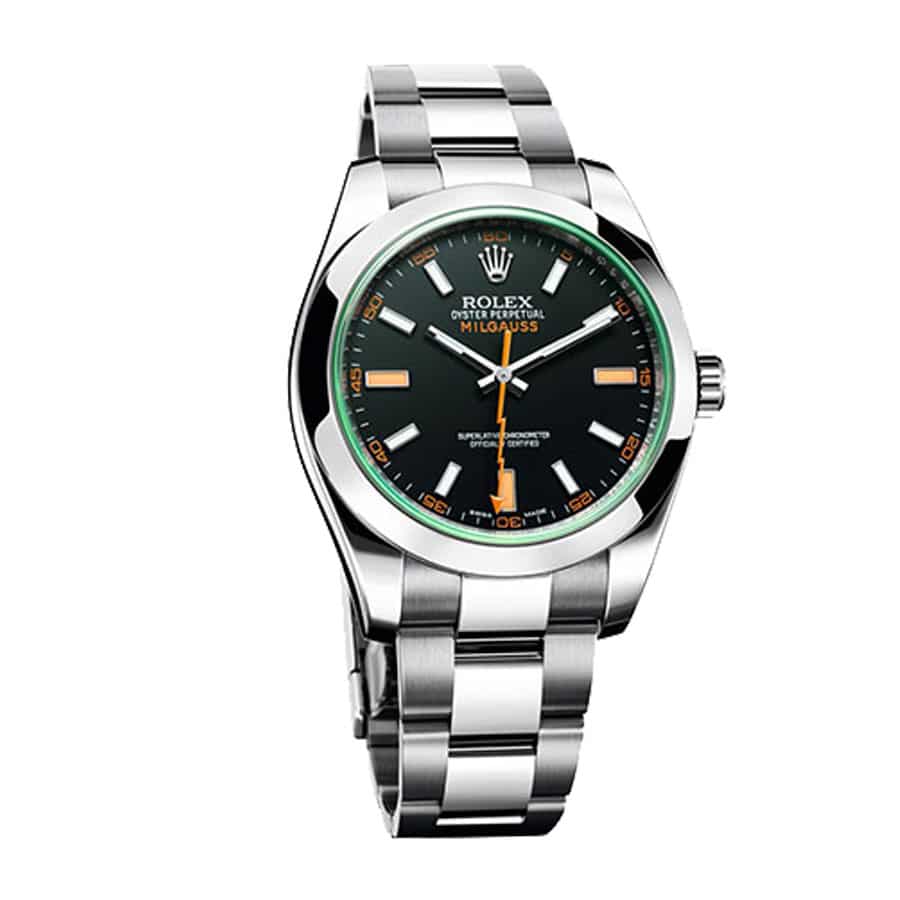 Rolex Milgauss Black Dial Green Crystal M116400GV-0001 Oyster Replica