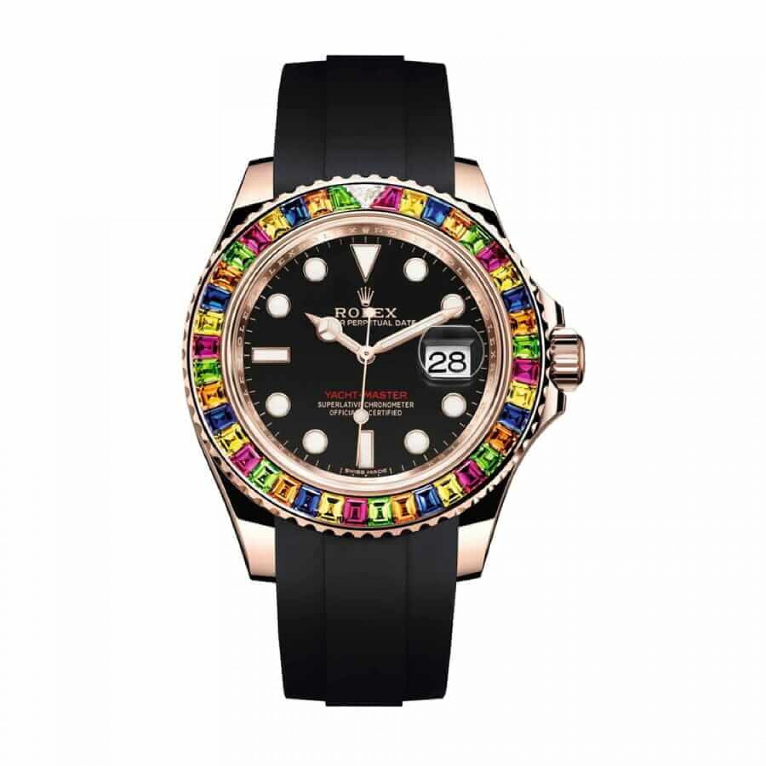 Rolex Perpetual Yacht-Master Gem-Set Bezel 116695 SATS Replica