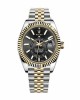 Rolex Sky-Dweller 326933 Steel Gold Black Dial Replica