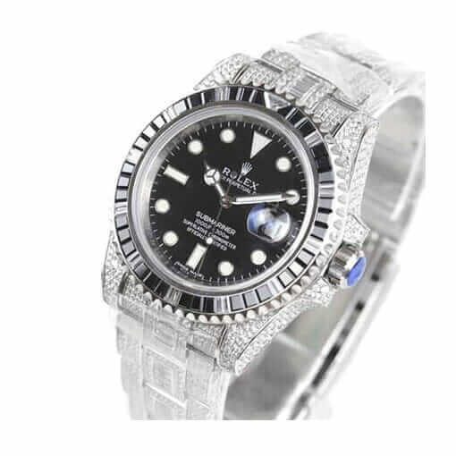 Rolex Submariner 116610LN-97200 Iced Out Watch Replica