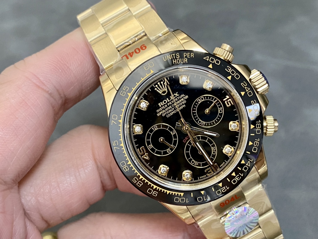 Rolex-CosmographDaytona 116515 Black Dial with Yellow Gold